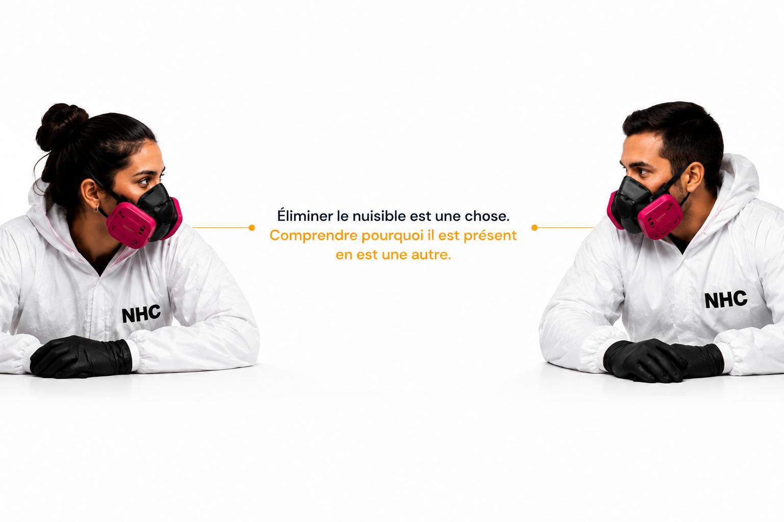 Techniciens NHC face à face